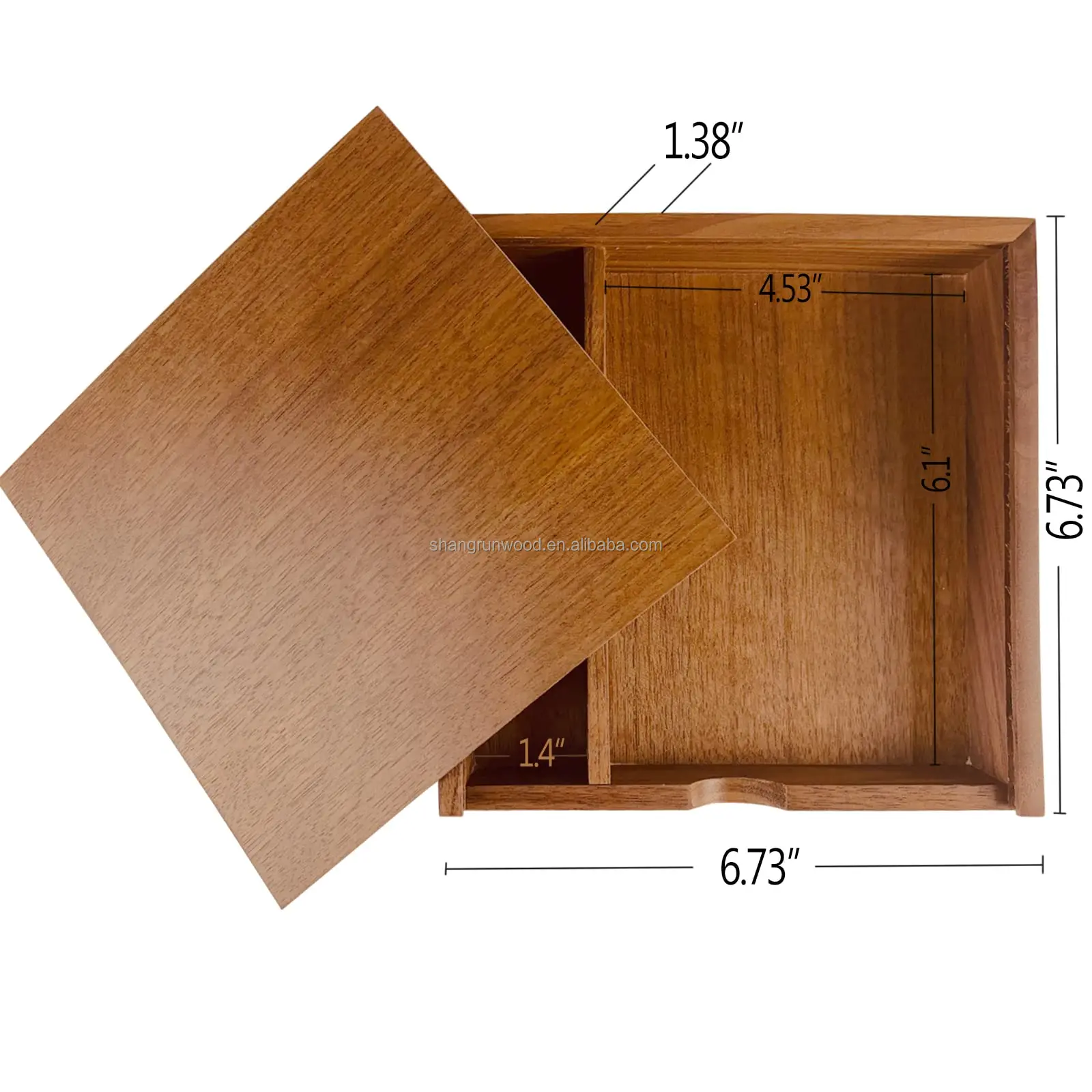 Wood Photo Keepsake Key Holder Box Key Cabinet Wooden Memory Box, Wooden Album Box With Sliding Top For Business Partners