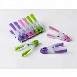 Manufacture big discount soft rubber clothes clips plastic clothes pegs for laundry
