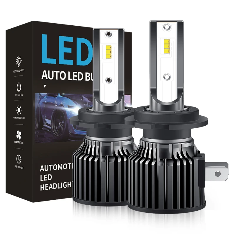 R11-2 New Model D9 60W car led headlight bulb H4 H7 H11 9005 9006 12V 24V 6000K 6000lm csp car led light lamp fog light  H4