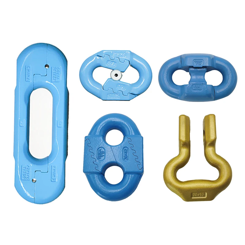 Custom Manufacturing Metal Parts Metal Forging Parts Iron Steel Forged Connect Chain Spare Parts for Mine