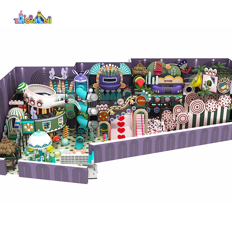 Playground Indoor Huge Inside Playground Park China Indoor Soft Play Free Customized Design 3 Ages+ Indoor Maze for Kids Zhenhan