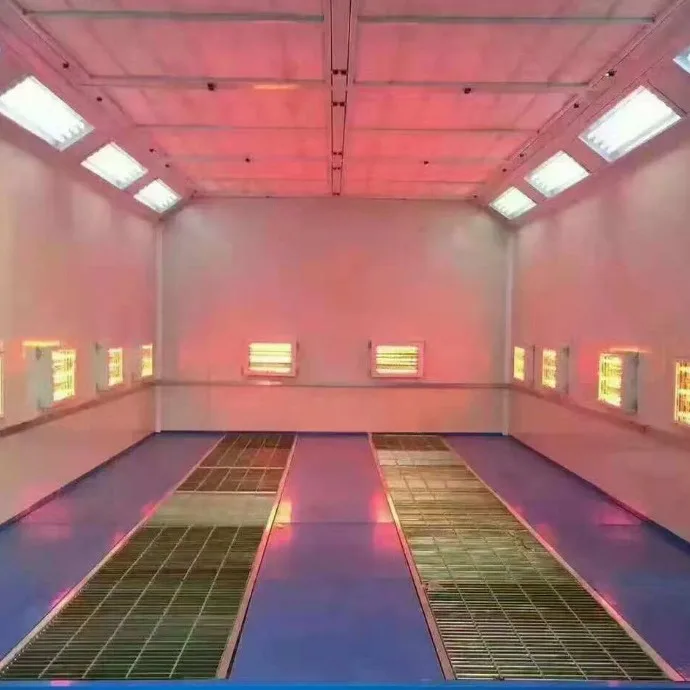 Hot Sale Car Paint Booth Economical Halogen Shortwave Infrared Heating Paint Room Spray Booth