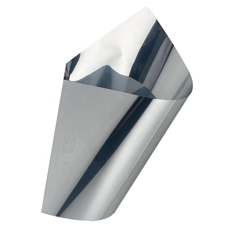SL05 Self-adhesive Building Window Glass Tint Film Solar Window Film Silver VLT5% Building Window Tint Film