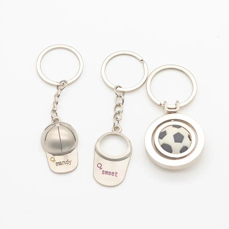 New Fashion Motorcycle Helmets Key Chain Cute Safety Helmet Knight Key Ring Star Hat Car Keychain For Men And Women