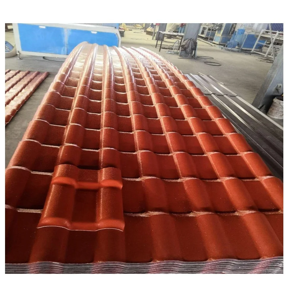 PVC Meta Synthetic resin roofing sheet tiles Corrugated  ASA plastic roof tile