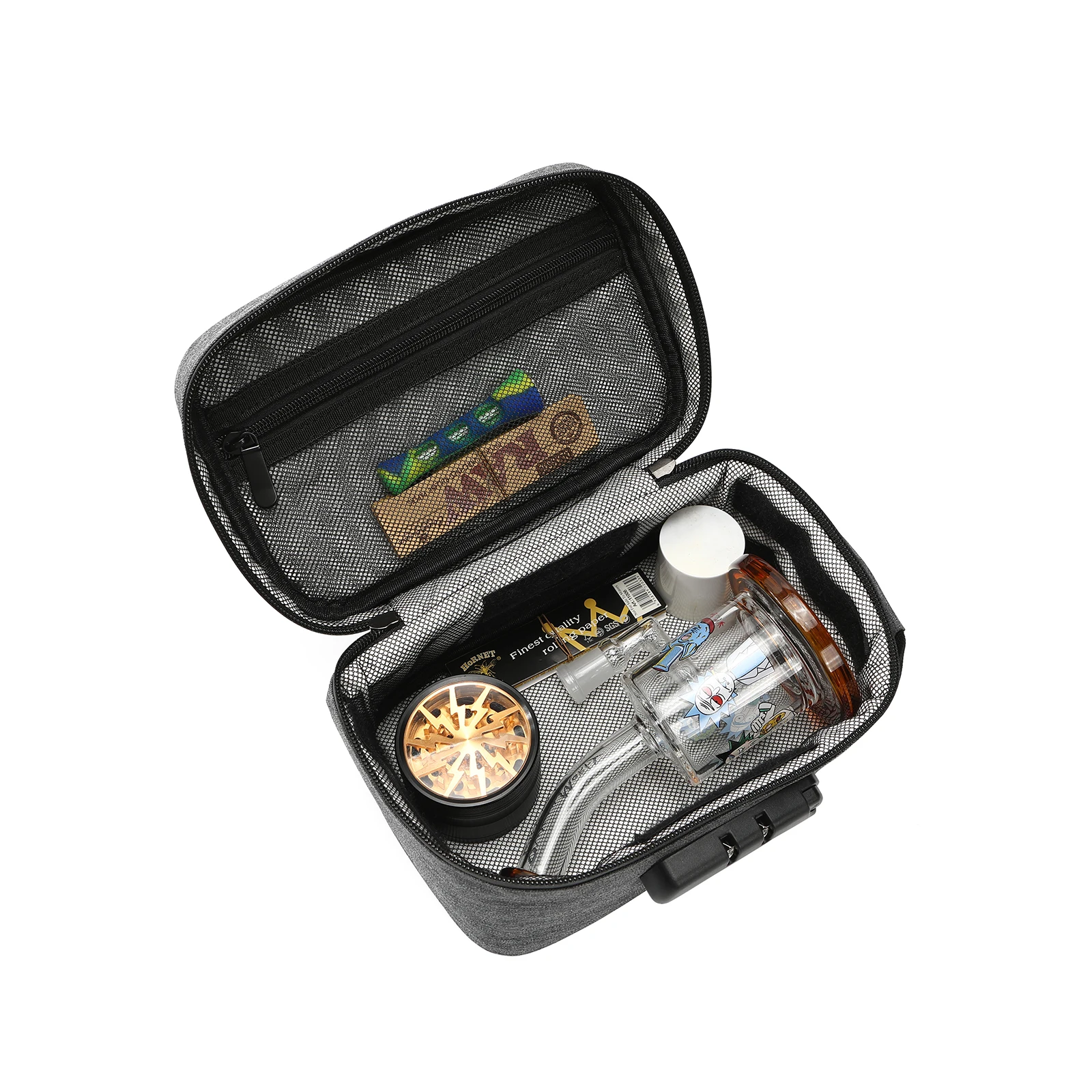 
Smell Proof Bags OEM Custom Carbon Lined Odor Tobacco Smell Proof Case Box Bag 