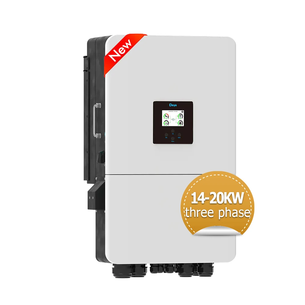 Fully Automatic Solar System Low Battery Voltage Deye 14kw - 20KW Three Phase Hybrid Inverter Valve Regulated