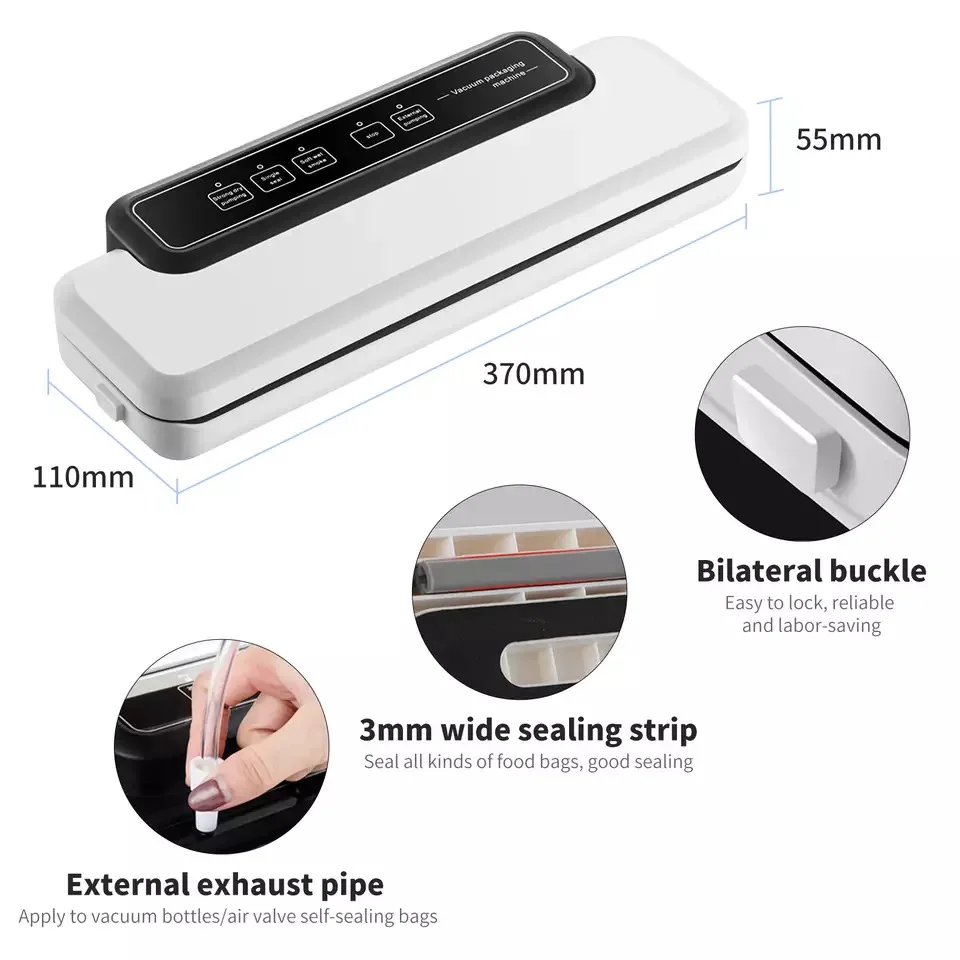 New Arrival Vacuum Sealing Machine Food Household Vacuum Sealer Vacuum Food Sealer Keep Food Fresh