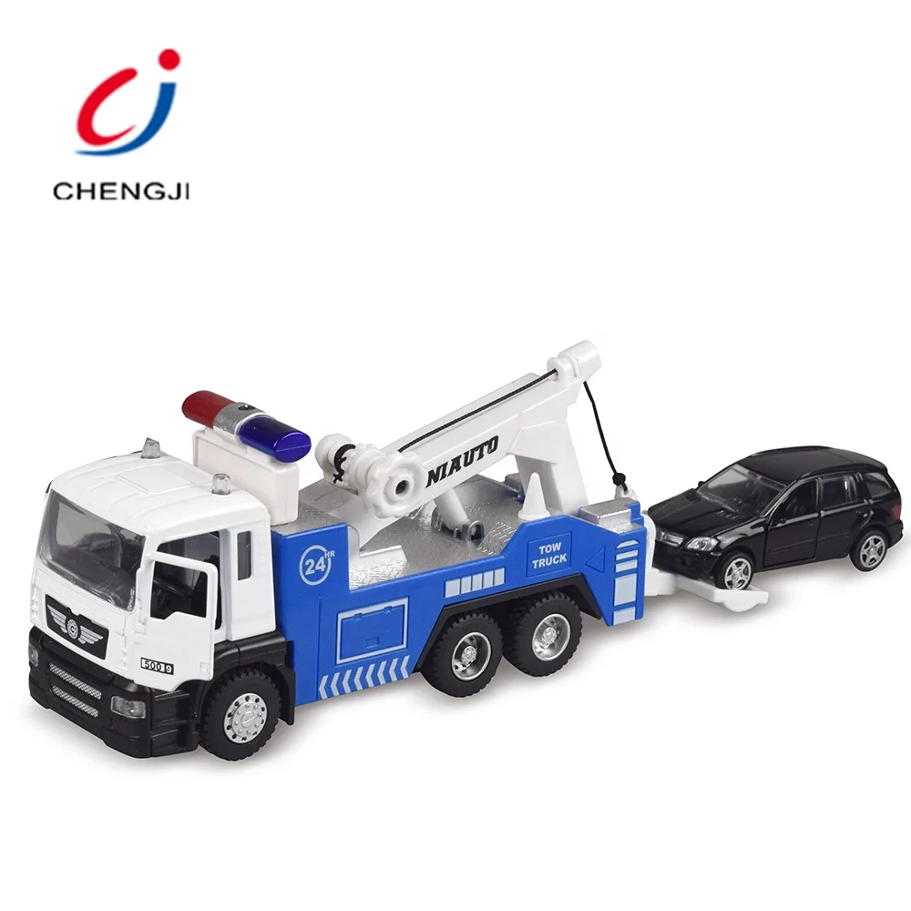 Wholesale 1:50 scale alloy engineering car model boys light sound truck mainan diecast