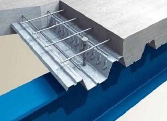 Steel Structure Metal Floor Decking Profile for Colombia