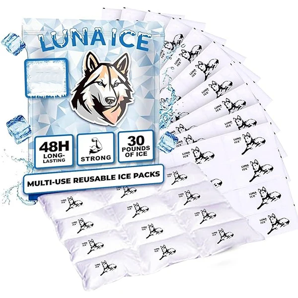 Shipping Ice Packs Reusable Dry Ice Pack Sheets for Frozen Food Keep Food Fresh Beverage Cold Frozen Gel Ice Packs for Coolers