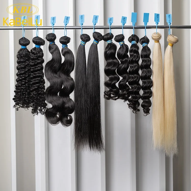 KBL 10inch to 50inch Good feedback Virgin cuticle alinged raw hair bundles , Brazilian  human hair bundles & hair extensions