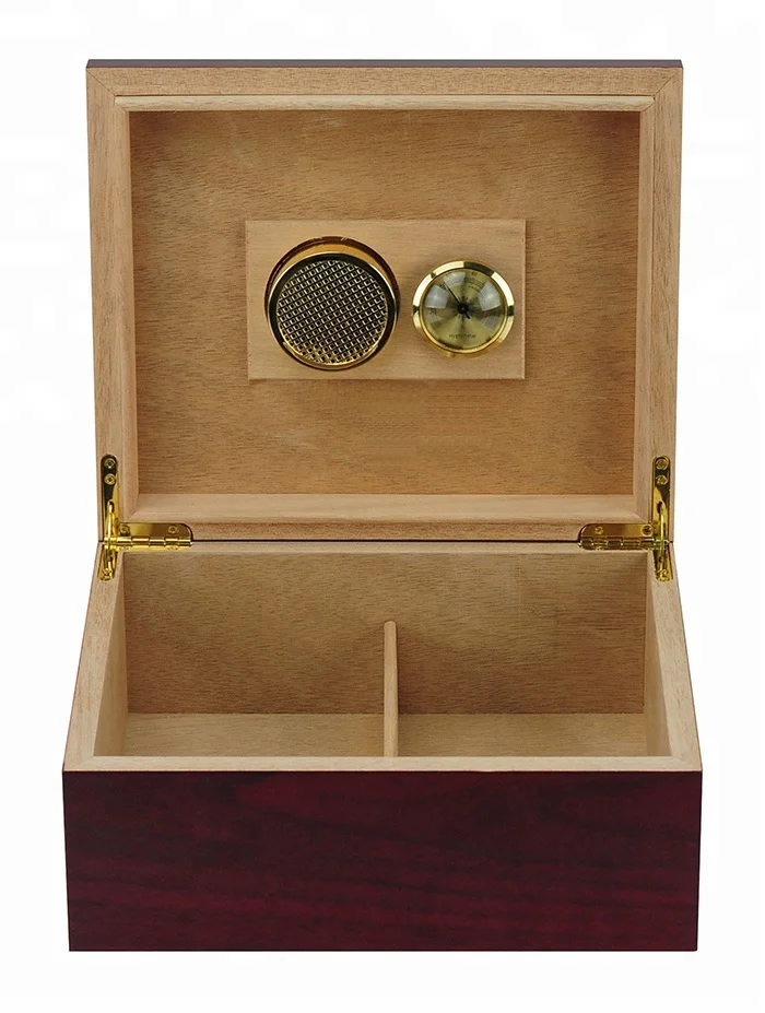 Dongguan Factory Price  Wooden Cigar Humidor For 50 Count Cigars