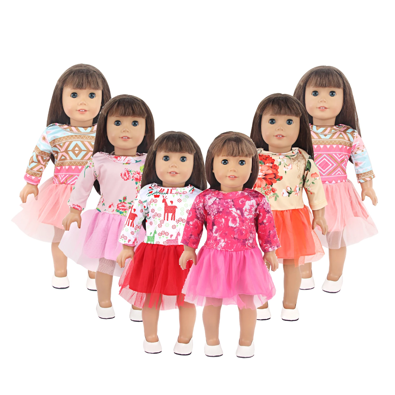 New Arrival 18 inch American Doll Girl Dress Doll Clothes