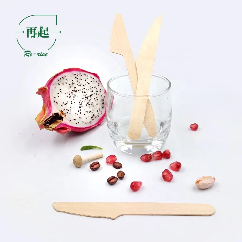 China Dalian Direct Factory Eco-friendly Biodegradable Disposable Birch Wood Knife, Knives