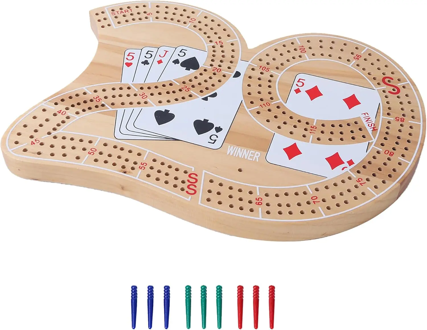 Деревянная 3-х дорожная настольная игра 29 Cribbage с пластиковыми или металлическими колышками-классическое развлечение для детей взрослых и семейных игр