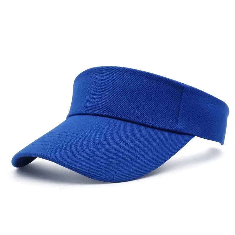 OEM Custom High Quality White Adjustable Embroidery Logo Sport Gorras Sun Visor Men Women Beach Cap Wholesale Hat