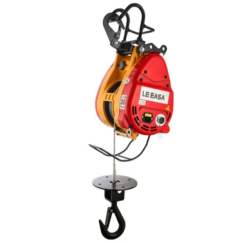 Mini Lift 220v 100kg 300kg 500 Kg Electric Hoist Small Wire Rope Crane Hoist With Remote Control