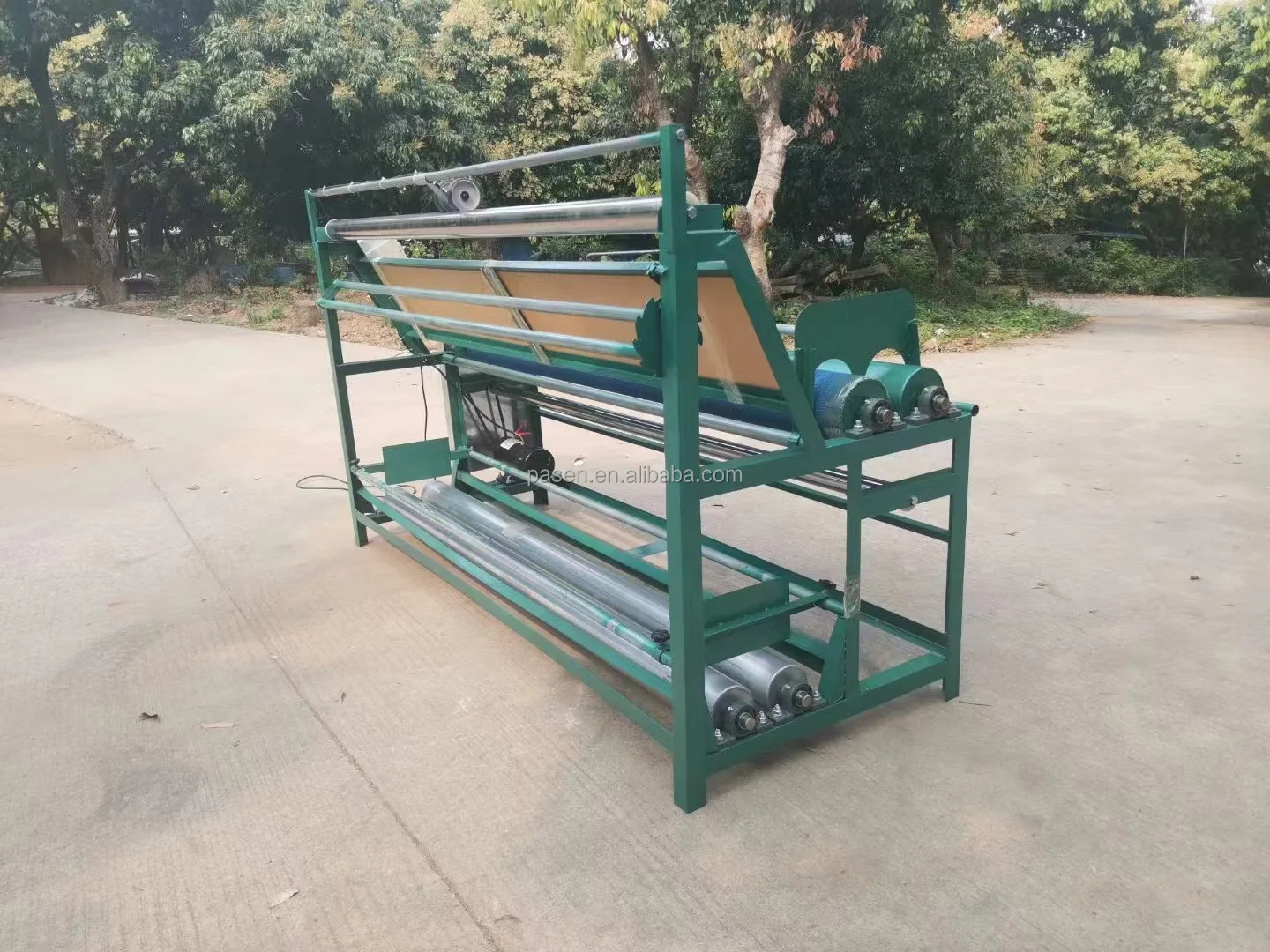 top selling clothes folding machine price fabric inspection and rolling machine rewinding machine for textile fabric