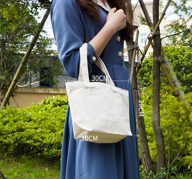 Shopping Duffle Bag Small Waxed Canvas Tote Bag Cotton Canvas Canvas Bag With Custom Printed Logo