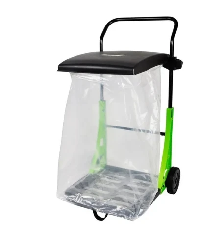 80L portable outdoor leaf cart garden leaf cart rubbish cart  with plastic bag