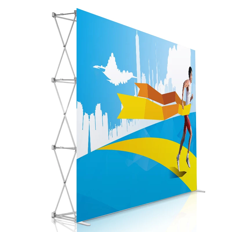 Pop Up Wall Popup Stand Fabric Display Banners Banner Curved Exhibit Pop-Up Backdrop Fabric Pop Up