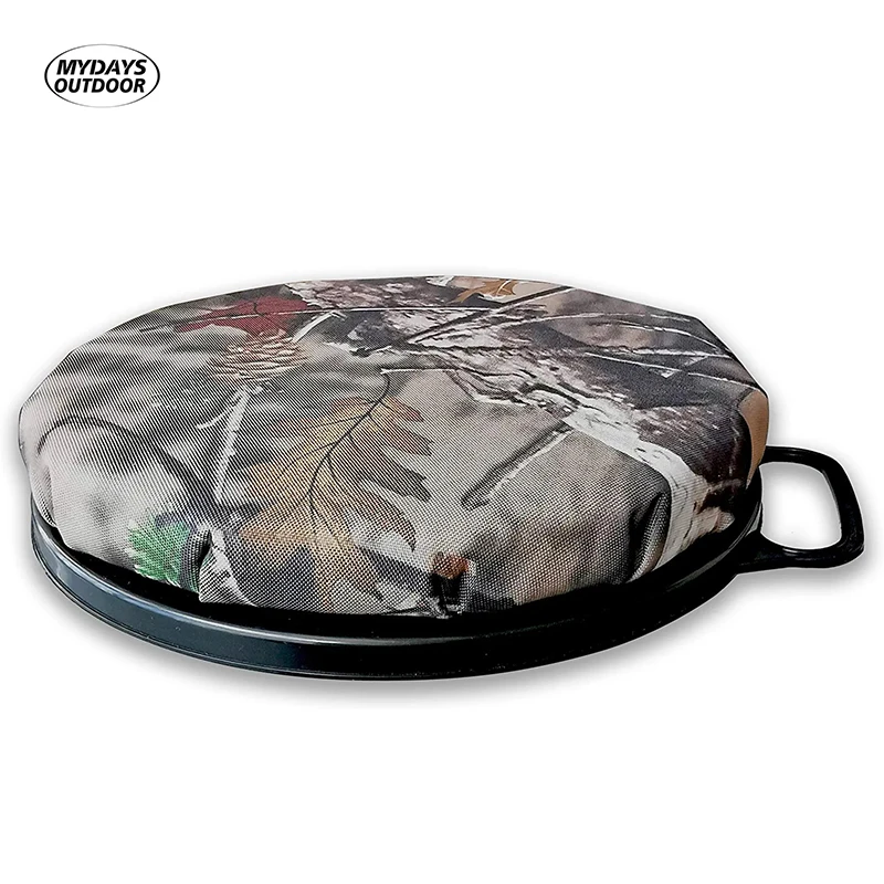 Mydays Outdoor Comfortable Water-Resistant 360-Degree Swivel 5 Gallon Bucket Lid Seat for Hunting Fishing Gardening Camping