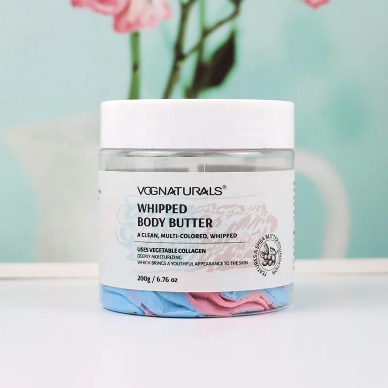 Private Label Whipped Body Butter Nourishing Vitamin E Shea Butter Cream Skin Revitalizer Moisturizer Body Butter