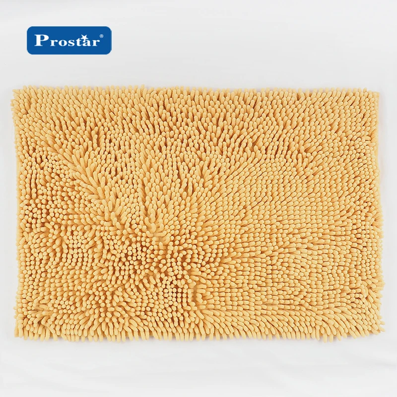 Wholesale China custom chenille bath mat stock assorted colors 50*80cm