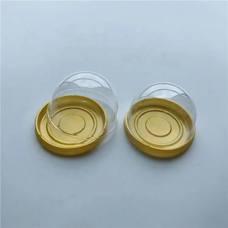 High Quality PET Round Cake Blister Packaging box Mooncake Plastic Tray with Clear Lid /Cookies Plastic Container
