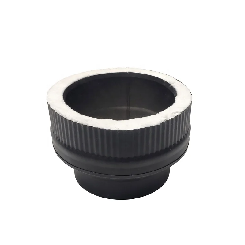 Black Base Wall Support Kit For Twin Wall Chimney Flue System