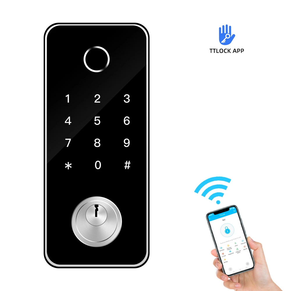 
Wi-Fi Smart Lock Key less Entry Electronic Touchscreen Deadbolt Featuring Smart Key Security smart door lock fingerprint smart 