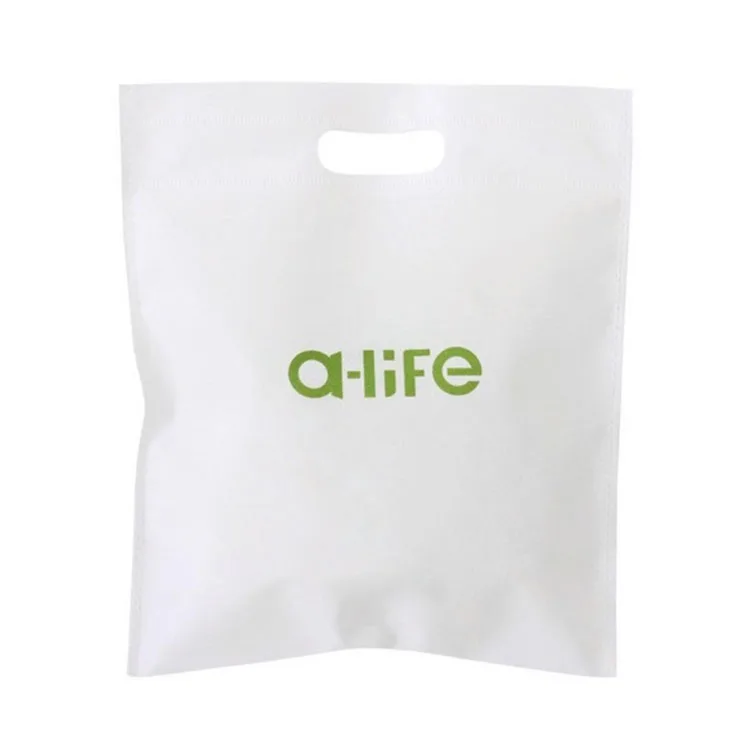 
Wholesale Custom logo printed Reusable D cut tote pp non woven bags in stock 