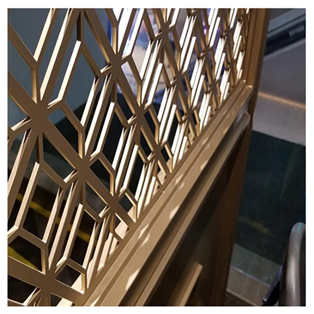 Laser Cut Aluminum screen room divider living room Custom Privacy Partition