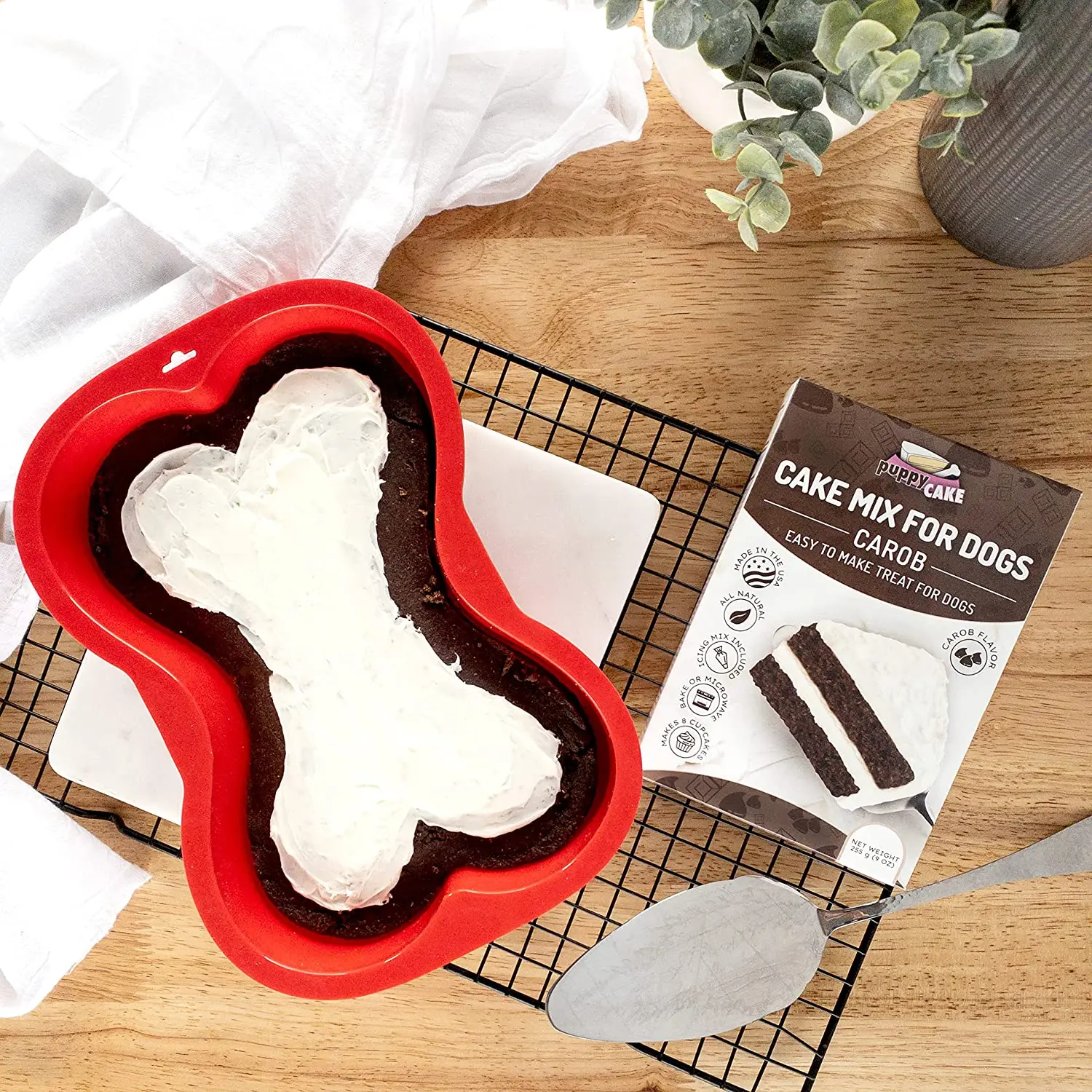 Silicone Large Dog Bone Shape Cake Pan