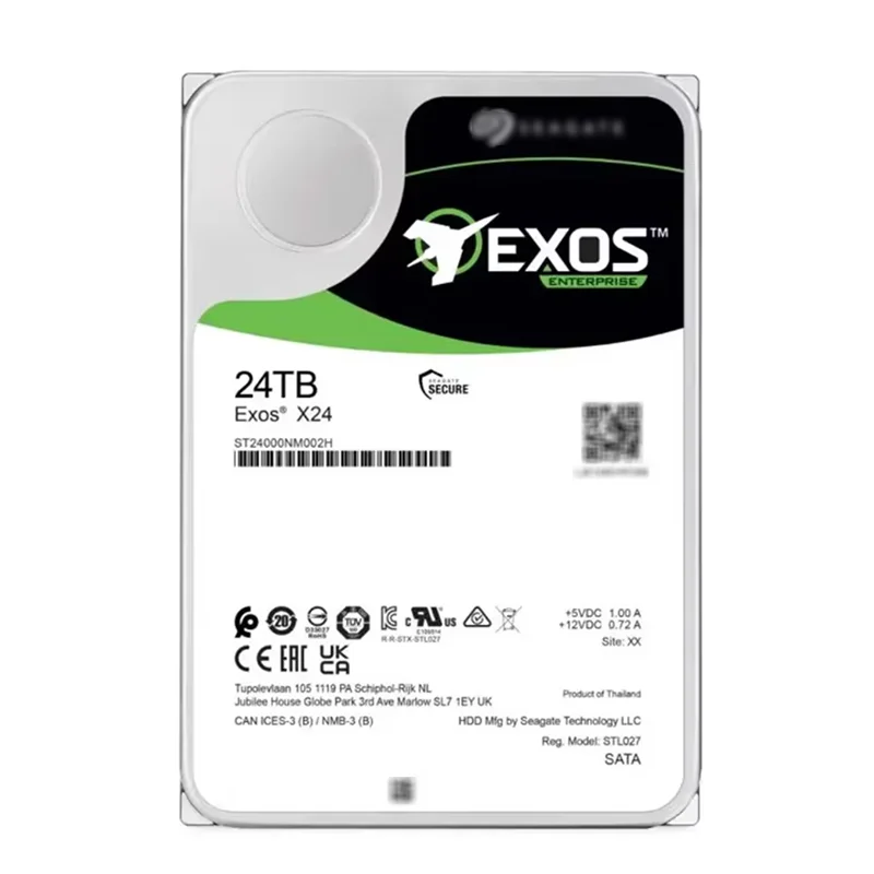 In Stock Distribution Enterprise Internal 24TB Hard Disk Drive 7200 RPM 3.5 Inch SAS ST24000NM007H SATA ST24000NM002H HDD