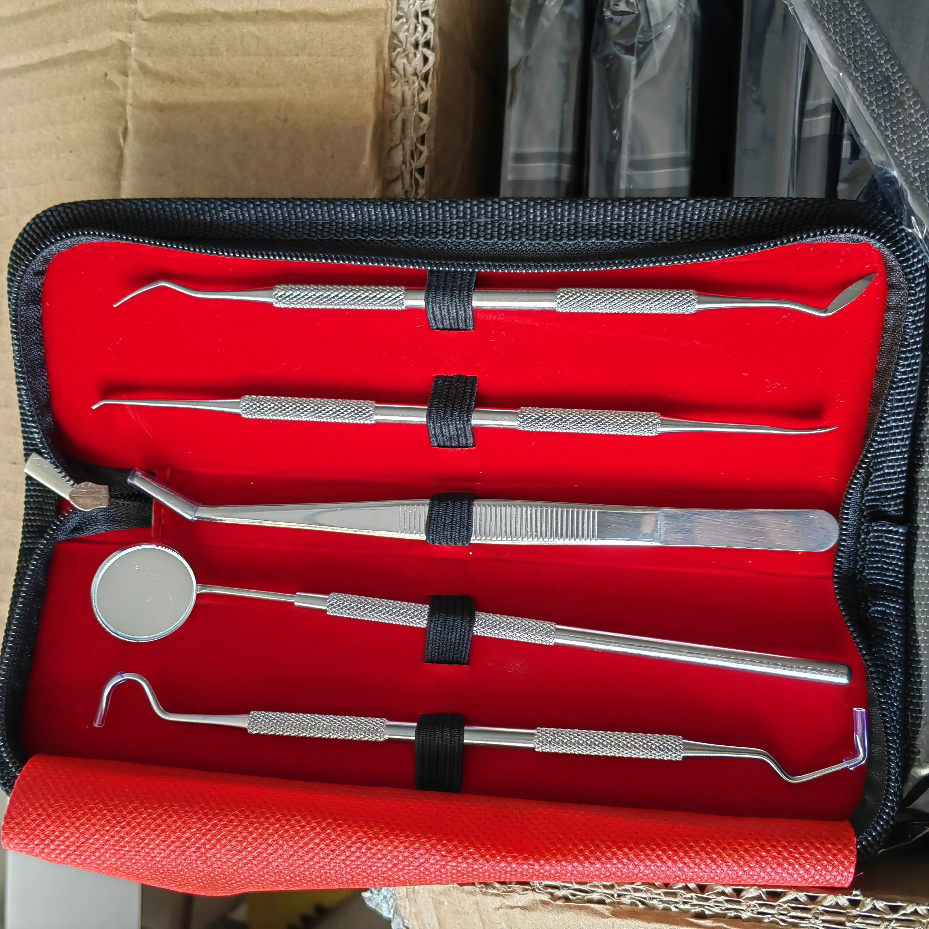 Hot Sell Dental Hygiene Tool Kit Instruments Dentist Tartar Scraper Scaler Calculus Plaque Remover Teeth Cleaning Oral Care Tool