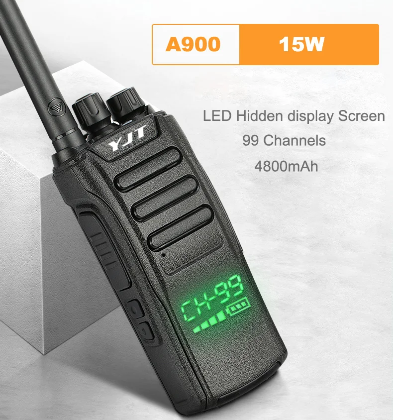 High Power Quality A900 Long Range 10 Watts Talkie-Walkie H484 10 Km 12km Range Walkie-Talkie Long Range Batter Security