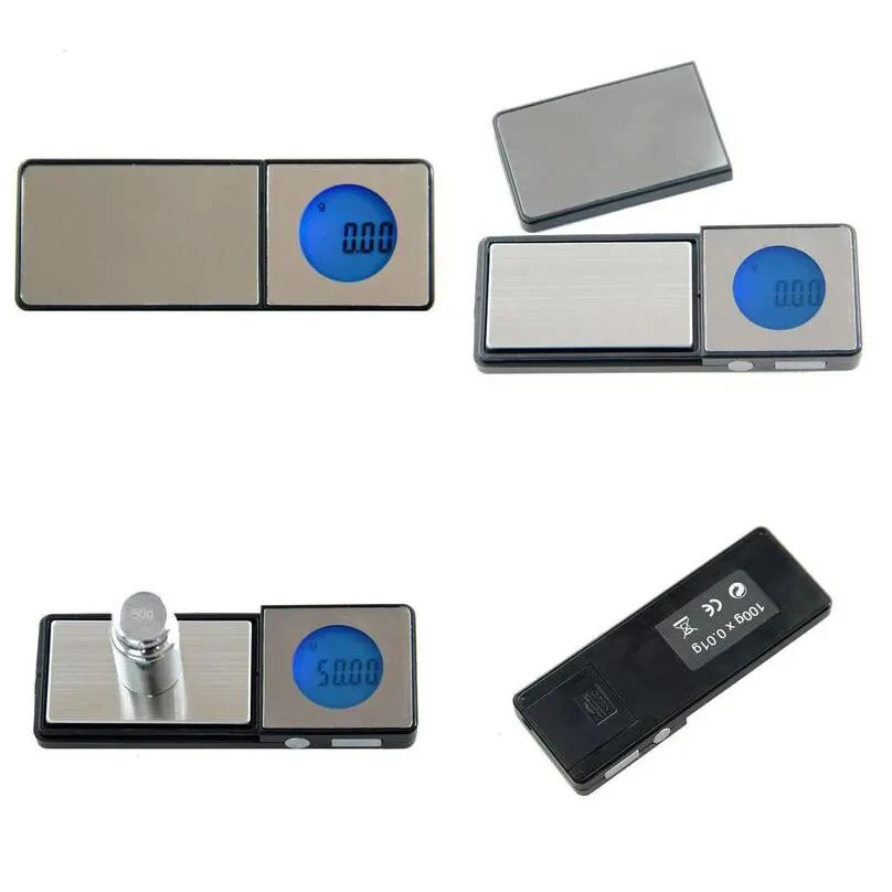 Mini Jewelry Scale Digital Pocket Mirror Scale Small Size 100g/200g/300gx0.01 Gram Weight Electronic Handy Measuring Tools