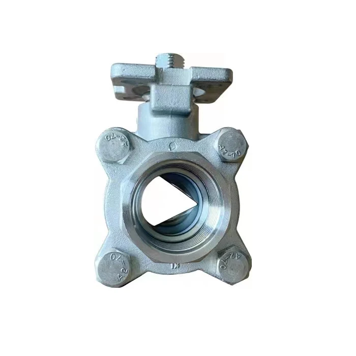 stainless steel 2inch thread V port segment ball valve