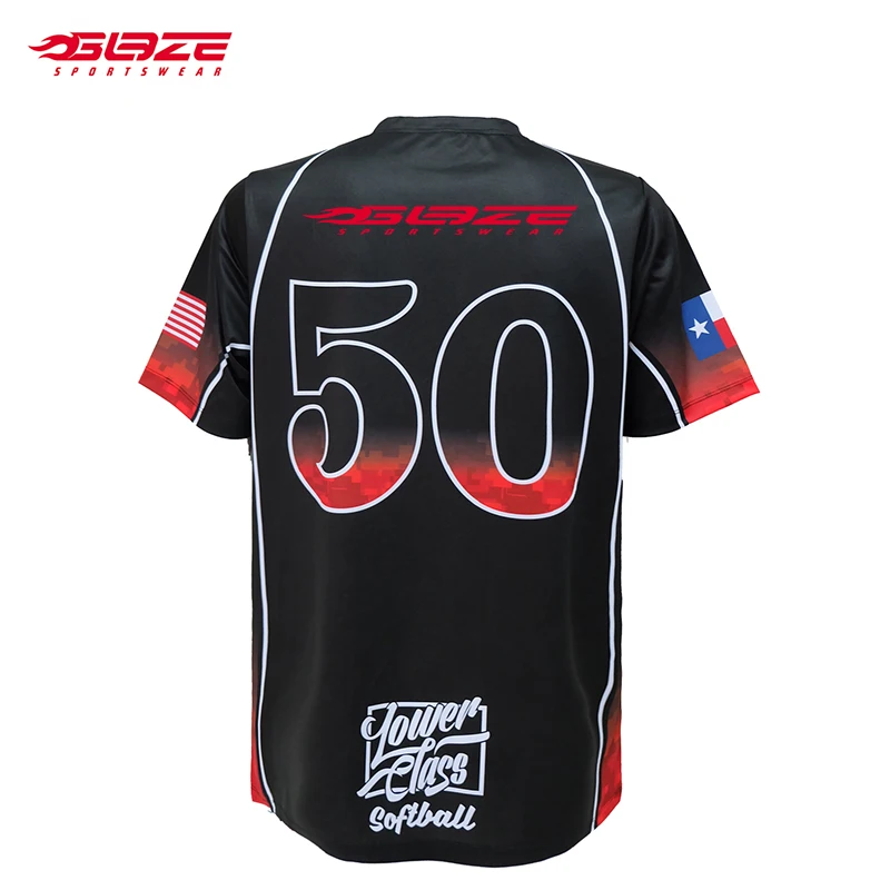 Quick Dry Breathable Custom Uniforms Sublimated 100% Polyester Softball Jersey Baseball Softball Wear