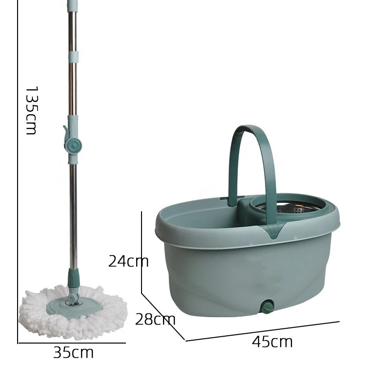 Wholesale Customized Removable Easy Replace Aluminum Rotating Mop For Bedroom