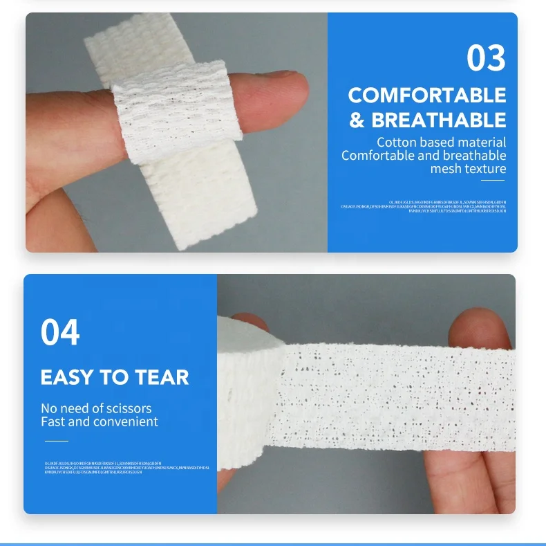 lightplast light weight lifting cross fit hook grip wrap finger roll Elastic Adhesive bandage Tape easy Tear  EAB tape