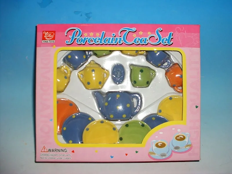 Hot Sell  Funny Children Porcelain Tea Set Toys Gifts Ceramic Mini Tea Set Gift box