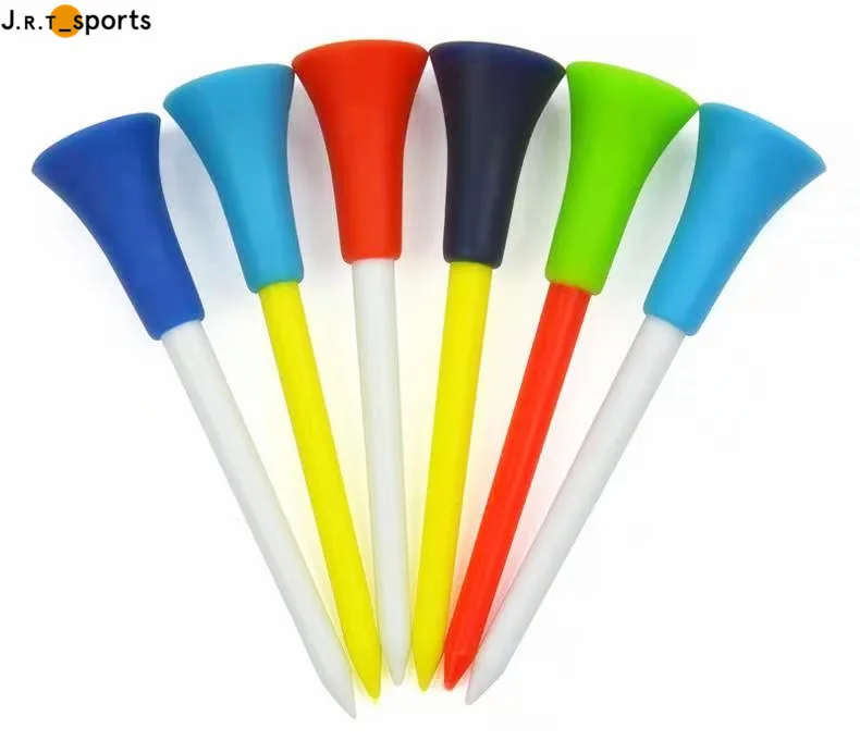 Factory Wholesale High Quality Cheap Colour Plastic Golf Tees Can Custom Logo