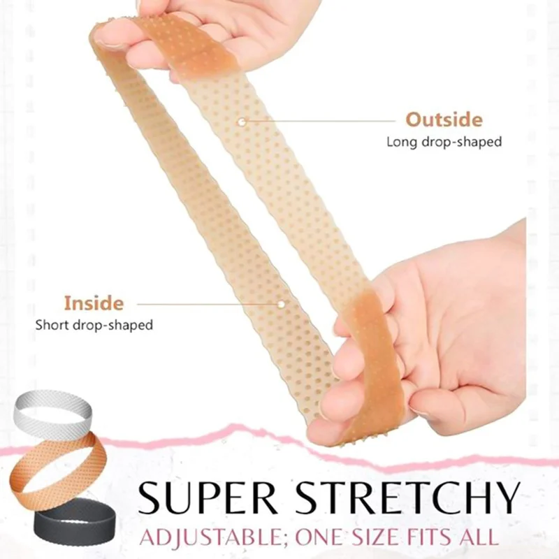 Amazon hot sale silicone head band wig band transparent elastic soft silicone band