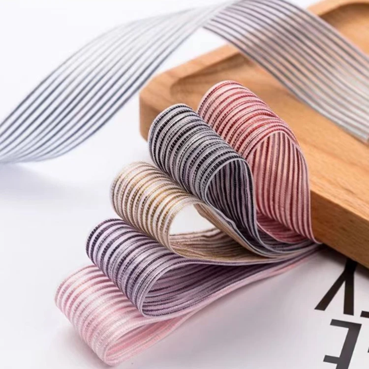 10 yards Wired Christmas Ribbon Printed Burlap Ribbon 63mm For Bowknot Gift Decoration