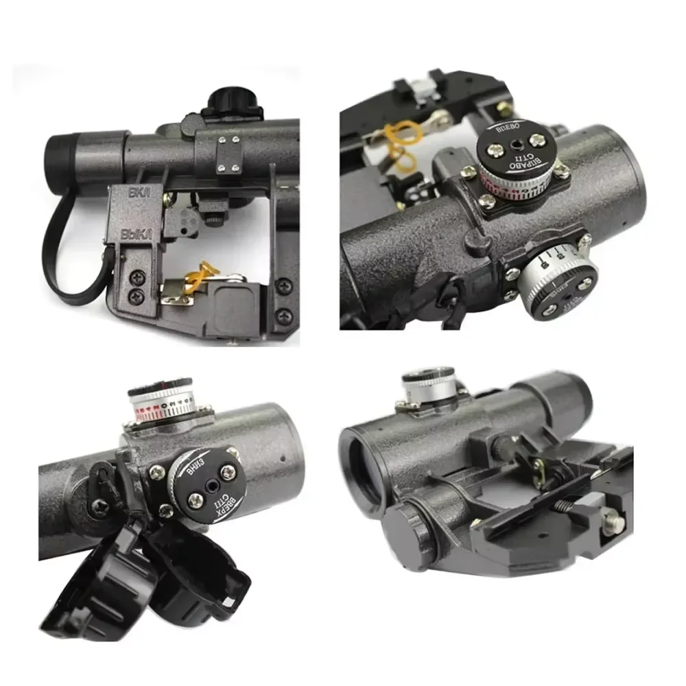 LUGER SVD 1X30 Tactical Optical Sight Long Range Scope Compact Collimator Sight Red DOT Sight Side Mount Optical Scope