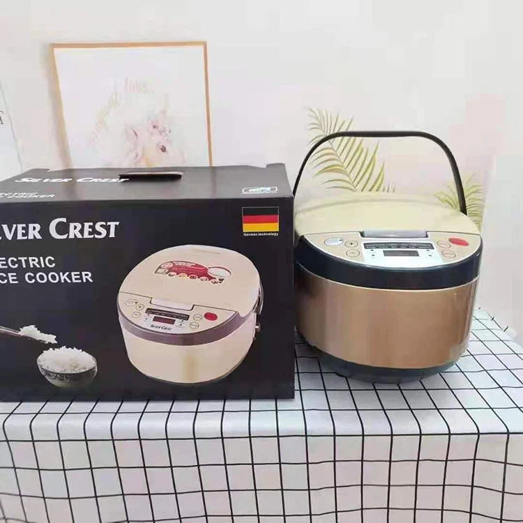 EU/UK серебряный крест 5l с низким/высоким содержанием сахара рисоварка цифровой продовольственное зерно торт йогурт электрической рисоварки 24 часов