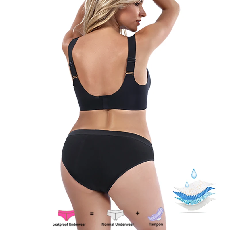 Absorbent Period Panties Heavy Flow Menstrual Leak Proof Underwear for Teen Girls,Women menstrual panties